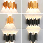 appliques murales led or moderne ondule mur salle manger chambre entrée étude cuisine 2492000lm