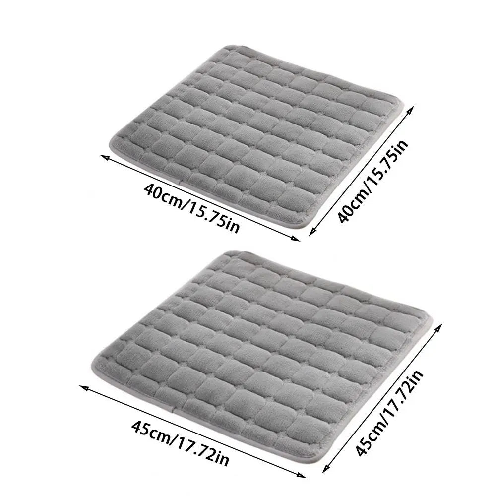coussin chaise gris clair quadrillé coton épais moderne confortable 40x40cm 45x45cm