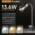 lampe poche argentée moderne 17watts 210v 240v base carrée câble noir variable focus