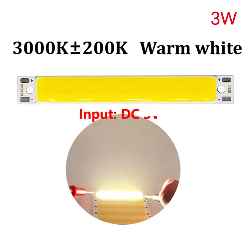 plaque led cob blanc moderne haute luminosité 60mm 50mm 35mm