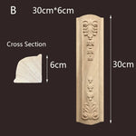applique murale bois massif sculptée fleurs classique baroque décoration maison beige clair