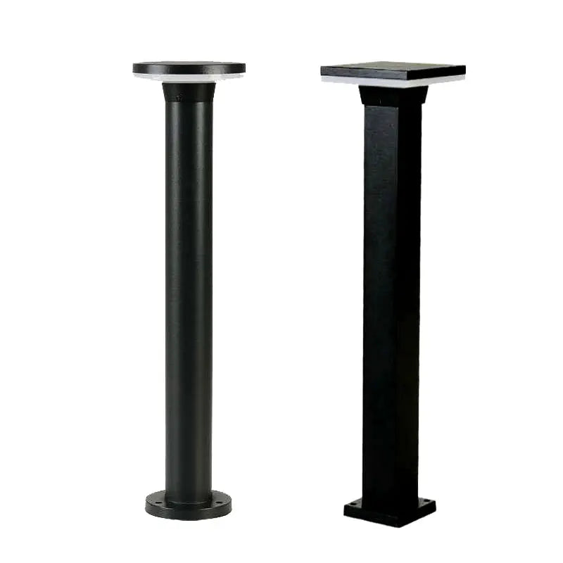 lampe solaire moderne gris métallisé waterproof ip65 éclairage extérieur gazon parc villa led 85