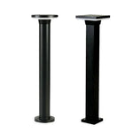 lampe solaire moderne gris métallisé waterproof ip65 éclairage extérieur gazon parc villa led 85