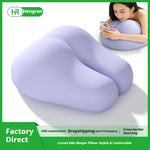 oreiller concave mousse 3d fibre bambou support dos fesse moderne violet opaque
