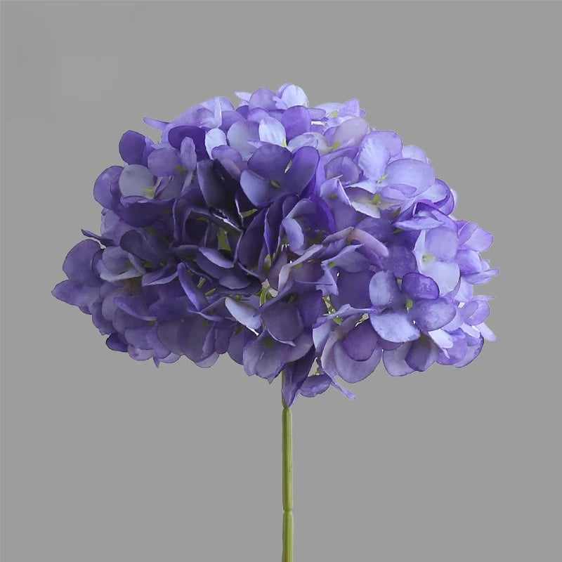 décoration intérieure bouquet artificiel hortensia soie vert blanc violet modernes 70cm 20cm