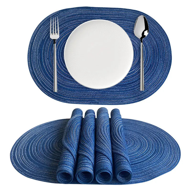 serviettes table beige rayées modernes respectueuses l'environnement opaques vertes bleues orangées