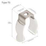 clips t5 t6 t8 t10 t12 noir blanc moderne abs cqc