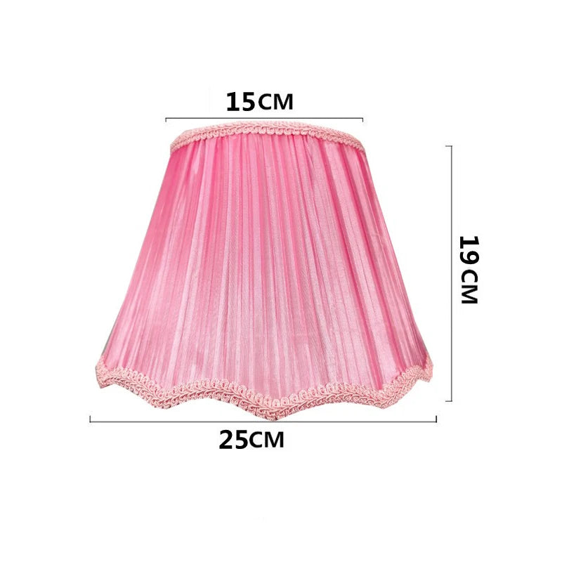 abat jour tissu floral broderie franges beige luxe décoration lampe table murale moderne