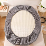Drap-housse 2 personnes chocolat lit double