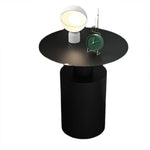 table basse ronde minimaliste moderne blanche noire salon décoration intérieure