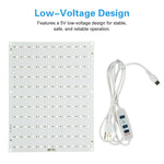 panneau led blanc mat moderne 5.5w 6500k usb réglable sans visibilité fixe