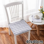 coussin chaise gris clair quadrillé coton épais moderne confortable 40x40cm 45x45cm