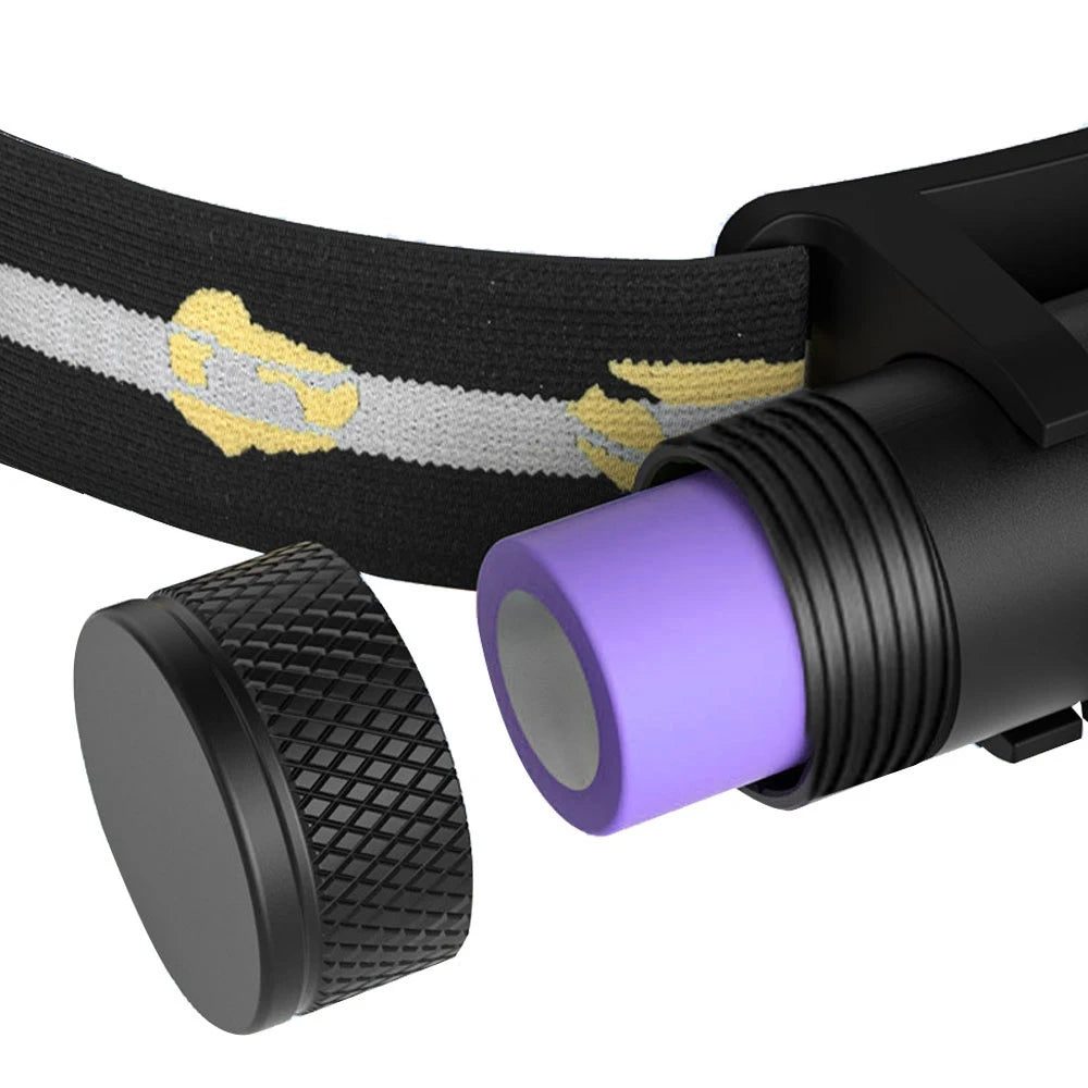 torche lampe rechargeable led zoomable 18650 batterie 180 degres camping pêche chasse