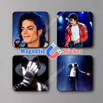 aimant magnétique réutilisable michael jackson pop culture aimant noir blanc rouge gris bleu personnes