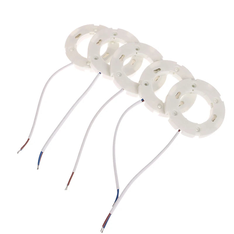 anneaux fixation blancs ampoules led cfl câbles bleus noirs modernes