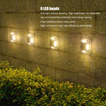 lampe solaire jardin extérieure led argentée ip65 moderne tringles fixations