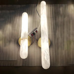 lampe murale moderne marbre blanc interrupteur câbles 4000K 3000K cuisine chambre entrée
