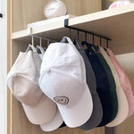 rangement mural casquettes sacs bandoulière clips métal couleur blanc noir rose casual