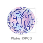 vaisselle jetable assiettes verres serviettes violet rose moderne festives anniversaire mariage kpop festive