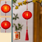 lanternes chinoises traditionnelles rouges festives imprimées caractères chinois floral tassel métal festive anniversaireextérieur