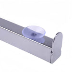 supports muraux argentés armoire double niveau commercial cintres modernes 20cm 25cm