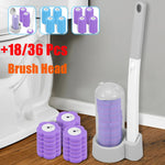 brosse wc violet blanc kit nettoyage salle bain pratique moderne absorbant