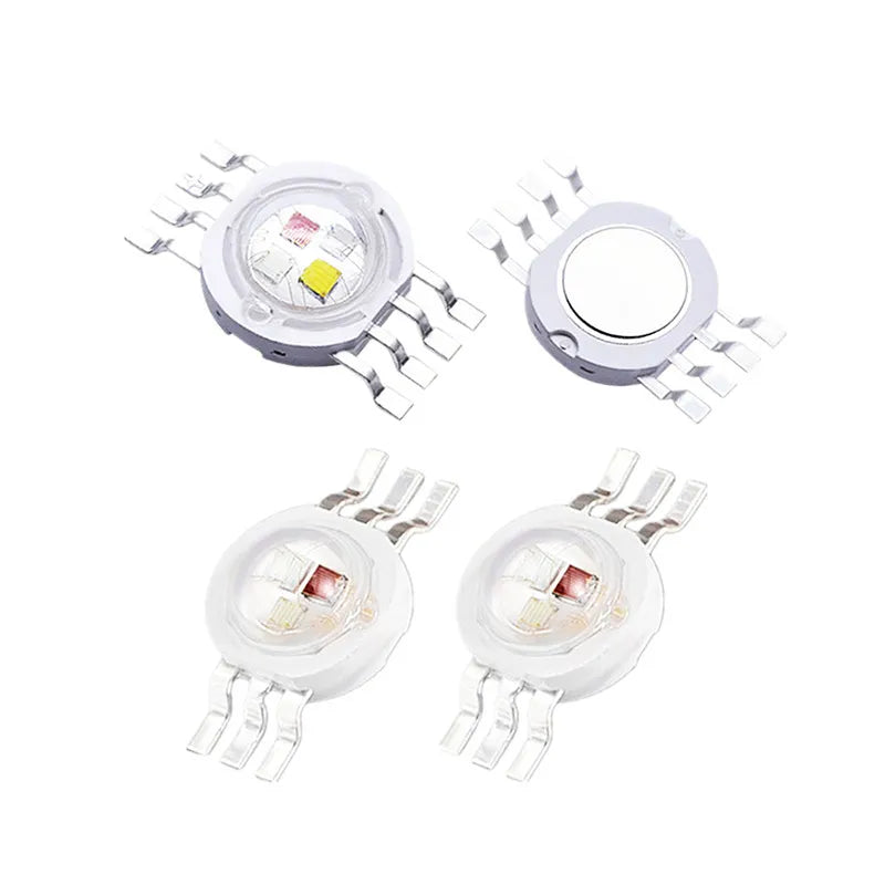 projecteur led haute puissance rgbw blanc moderne 12w 8pin diode transparente opaques 50pcs
