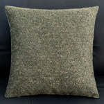 coussin deco vert olive motif floral moderne polyester jacquard adhesif 45x45cm 30x50cm
