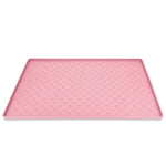 tapis nourriture animal imprimé pattes gris moderne opacité 80x60cm 60x46cm 40x30cm 29.5x18cm
