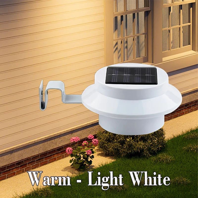 lampe solaire gouttière blanc moderne clips panneau solaire led interrupteurextérieur 2492000lm