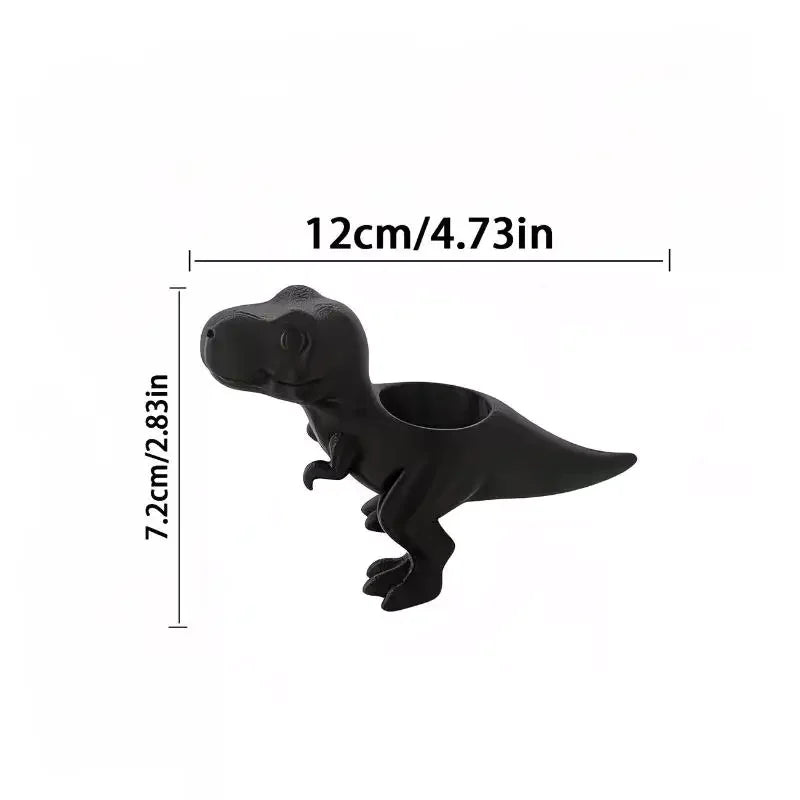 support plante forme dinosaure noir mat contemporain adhésif succulenteintérieur extérieur