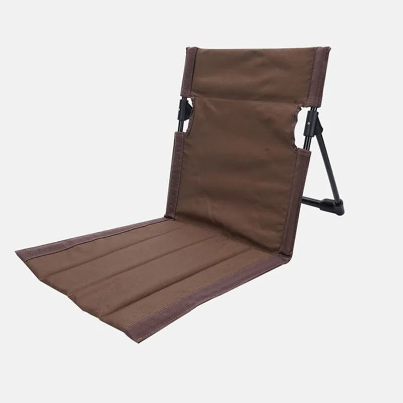 chaise pliable moderne portable clips sac rangement beige noir extérieur camping plage