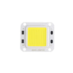 source lumineuse led 50w blanc grille diodes câbles noirs rouges moderne 46x40mm