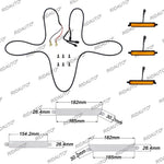 grille pare chocs noir moderne ford ranger 2015 2021 led câbles vis