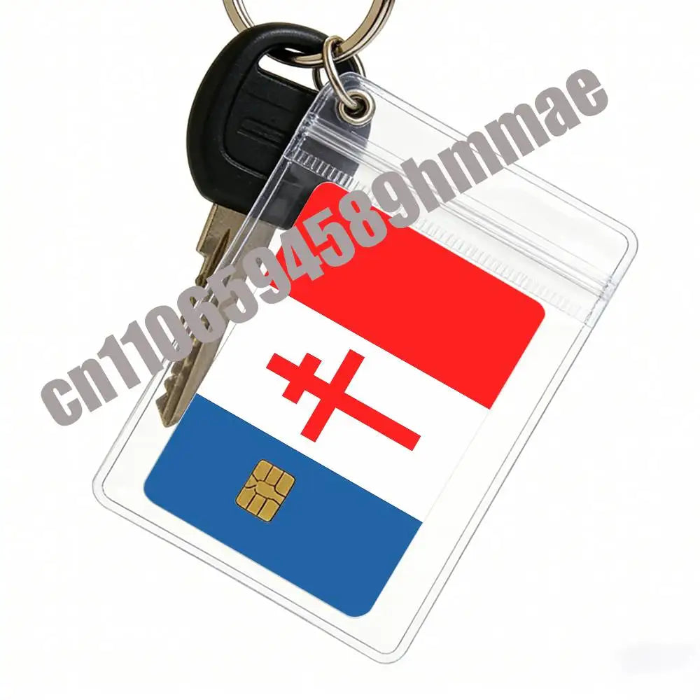 protège cartes adhésifs croix blanche drapeau lorraine bleu rouge moderne