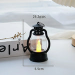lanterne vintage transparente bougie led ornoements noel anneaux metalliques effet metallique robuste