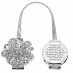 rideau magnétique fleur clips argent doré moderne élégant chambre fixations
