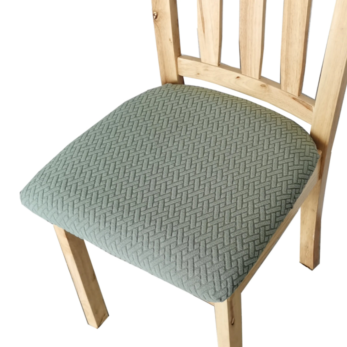 housse siège chaise beige chevrons texturé moderne élastique polyester Jacquard minimaliste