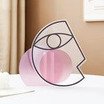 vase géométrique moderne transparent coloré décoration maison table centerpiece floral