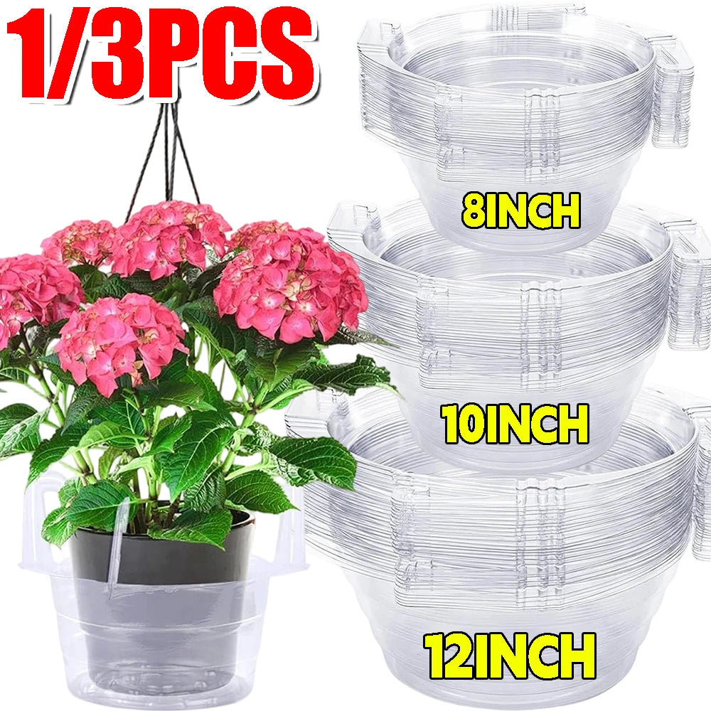 plateaux plantes transparents modernes clips pouces 10 pouces 12 pouces intérieur extérieur
