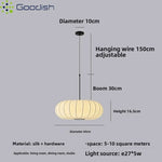 lampe suspendue moderne blanche rayures horizontales salon restaurant led 40cm 50cm
