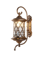 lampe murale bronze noir verre opalin classique vintage grille ajourée mur fixée interrupteur bouton
