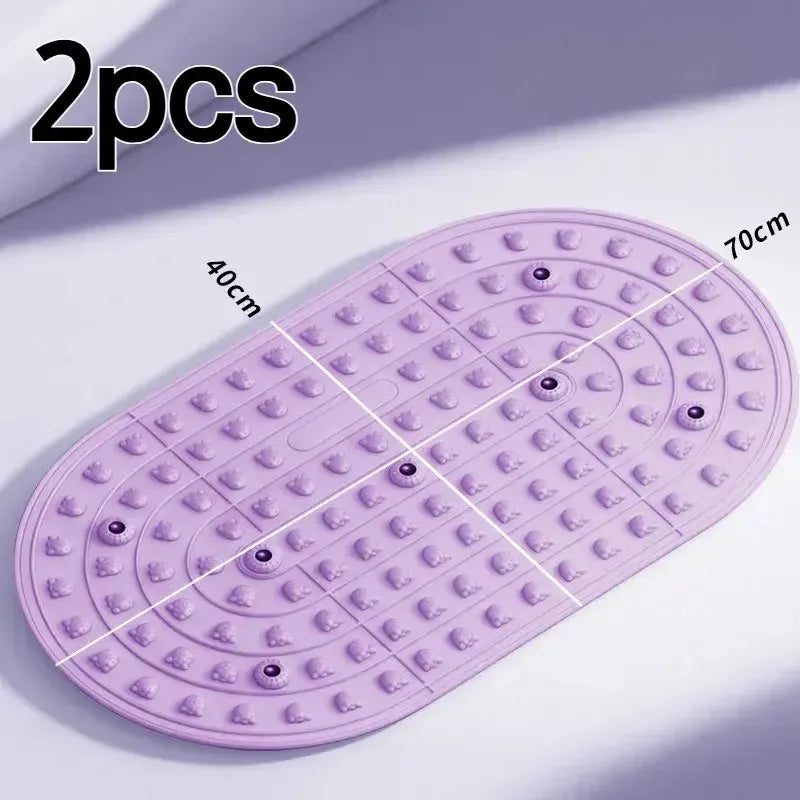 tapis massage acupression rose corail relief animal points pression moderne anti fatigue 70x40cm