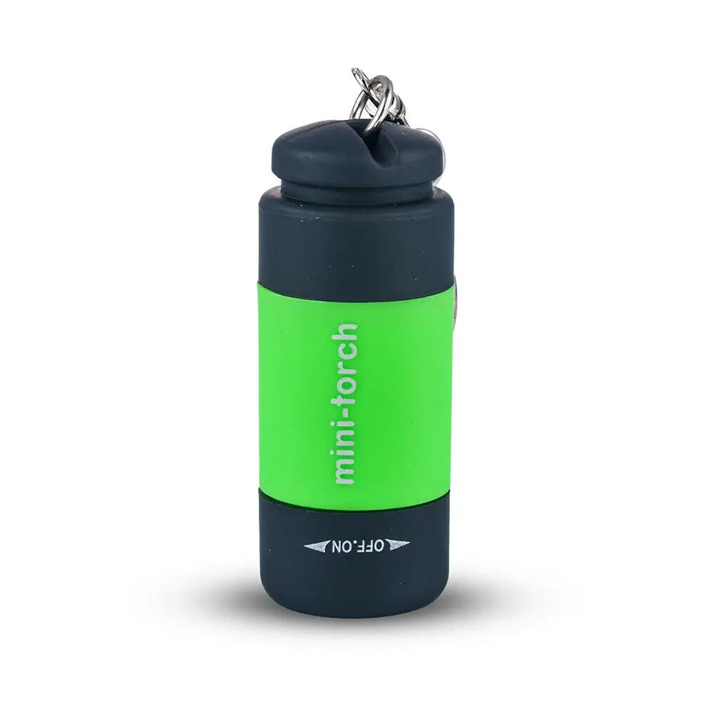 torche led rechargeable portable mini annuaire clé interrupteur on off camping urgence