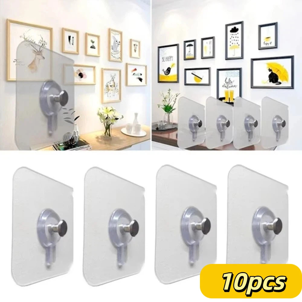 porte serviettes transparents adhésifs modernes sans perçage instructions inclusées 10pcs