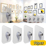 porte serviettes transparents adhésifs modernes sans perçage instructions inclusées 10pcs