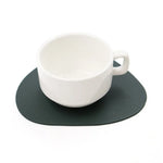 tapis souris moderne marron gris noir beige bleu marine vert foncé simili cuir respectueux