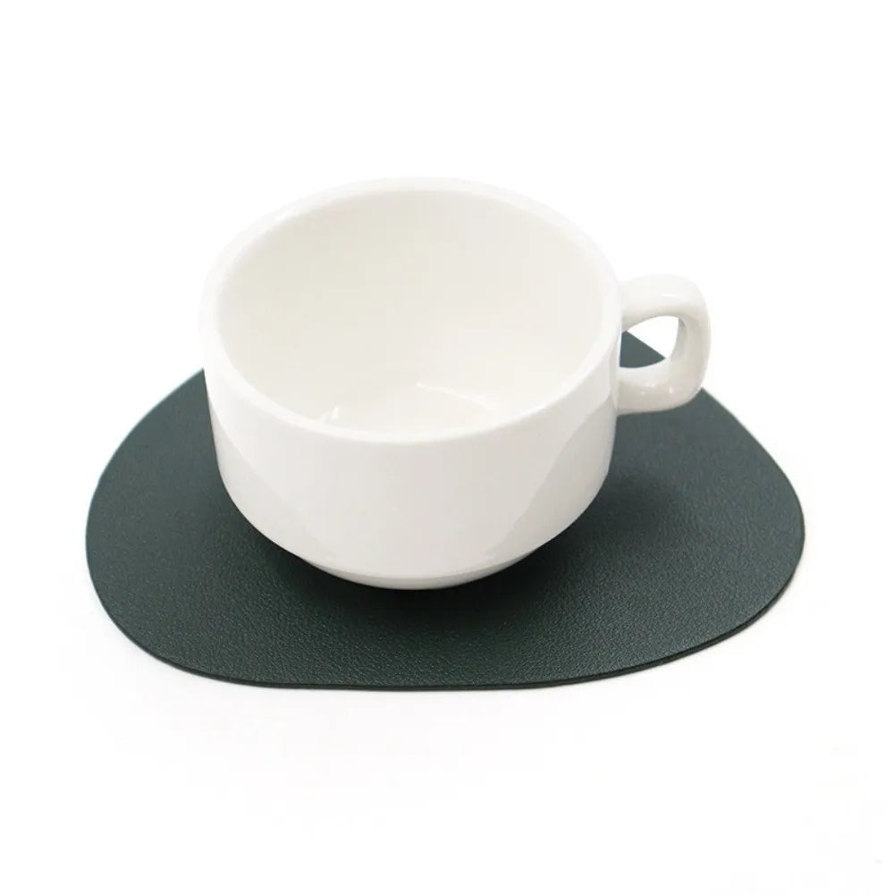 tapis souris moderne marron gris noir beige bleu marine vert foncé simili cuir respectueux