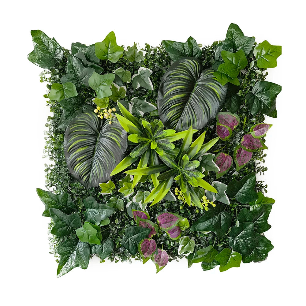 décoration intérieure mur végétal artificiel feuilles fleurs moderne naturel extérieur accroché vert blanc rouge