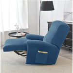 housse canapé fauteuil relax velours doux gris jaune rose bleu moderne extensible
